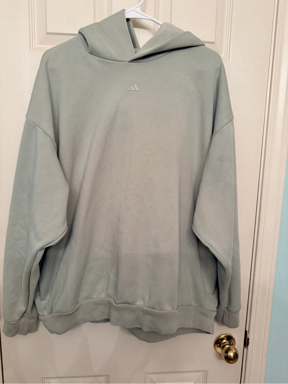 adidas Men's Sage Green Crewneck Hoodie